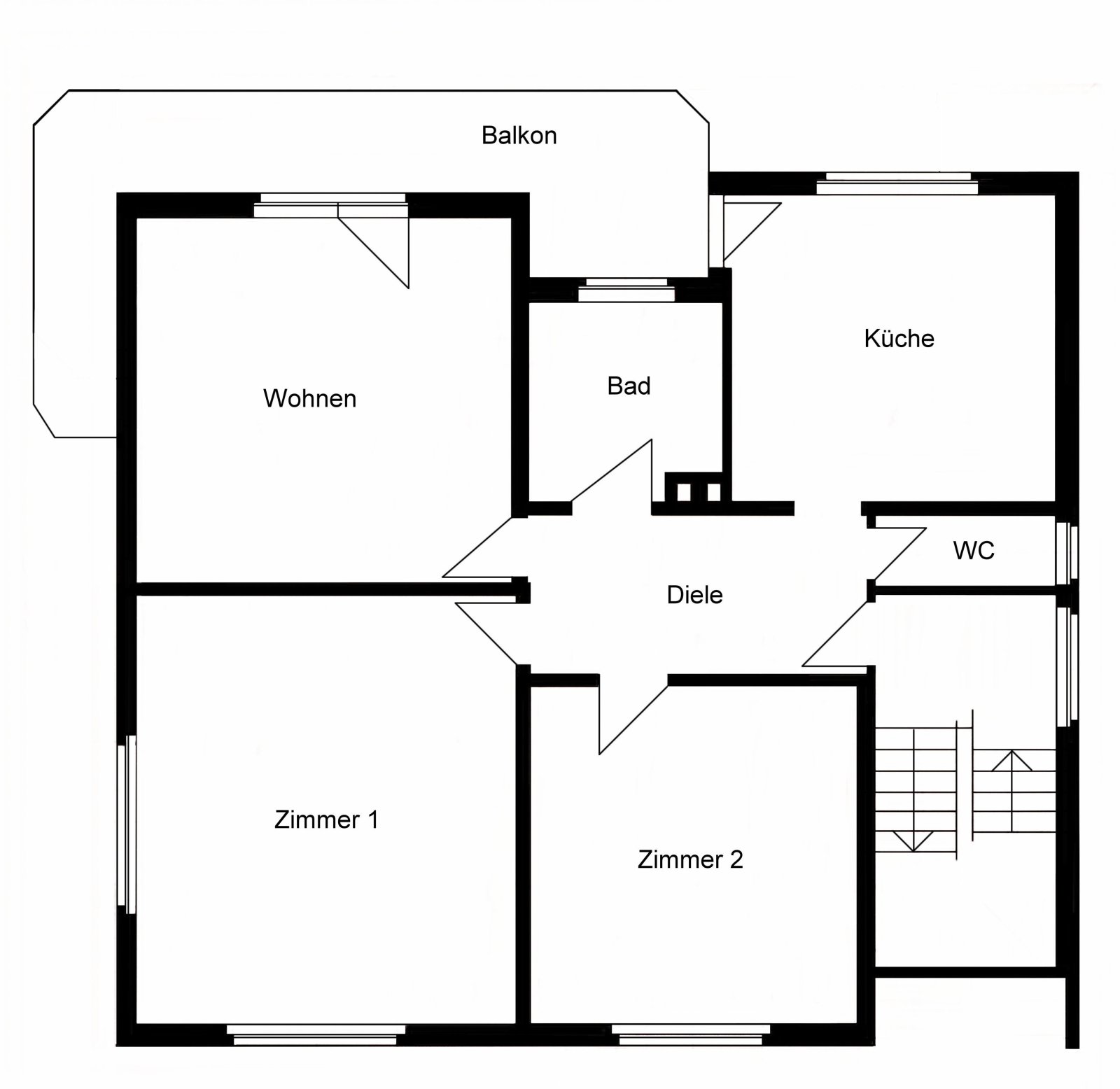 Grundriss OG, vermietet